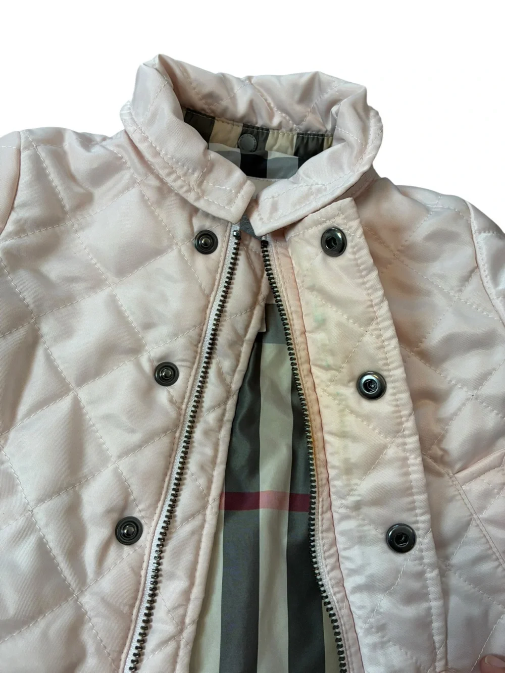 🎀 Burberry Pink Quilted Baby Jacket 6 Months